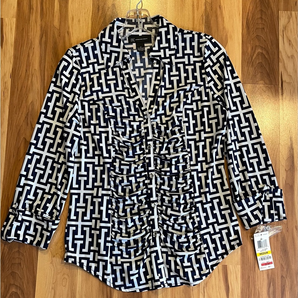 INC International Concepts Blouse (Med)